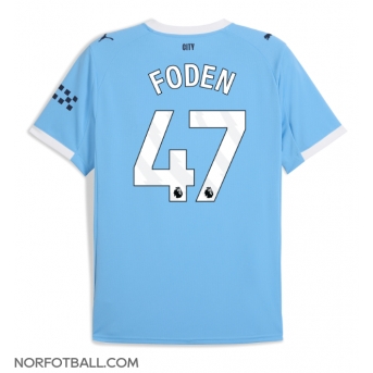 Billige Fotballdrakt Manchester City Phil Foden #47 Replika Hjemmedrakt 2025-26 Kortermet